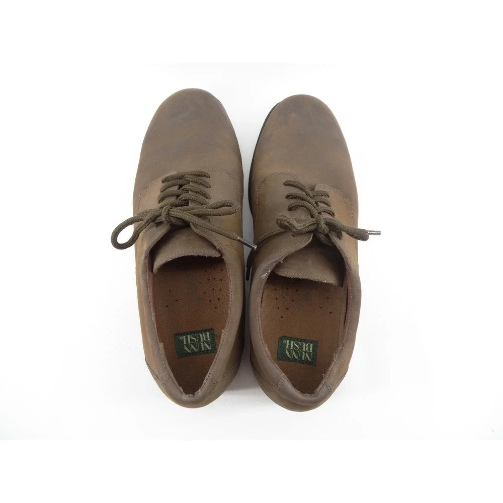 NUNN BUSH Men's 12M Brown Leather Lace-Up Casual Dress‎ Oxfords 83884A-02
